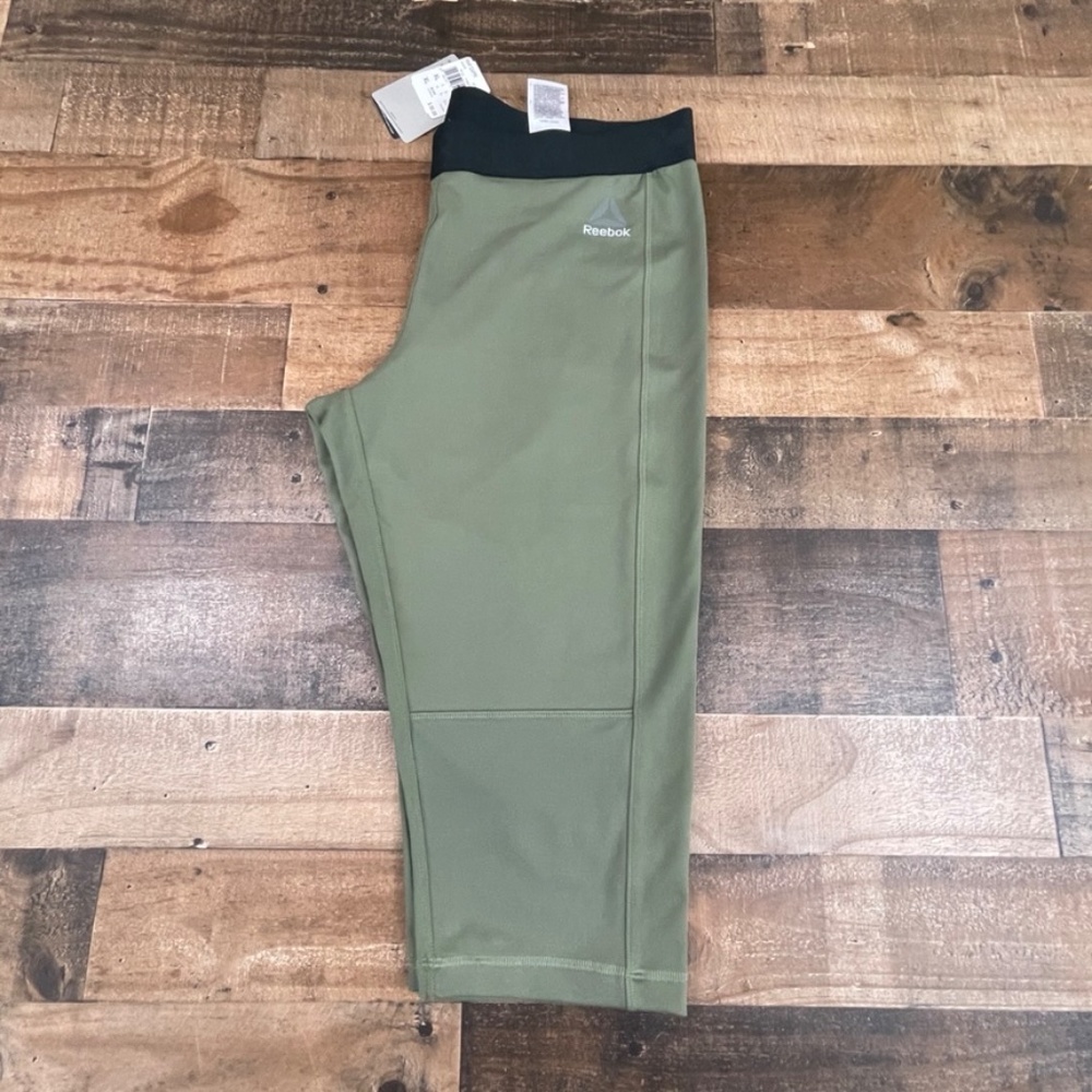 NWT Reebok Green Speedwick Precision RNF Capris - Picture 3 of 16